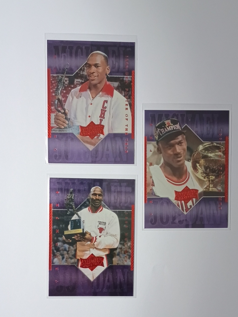 Upper Deck Michael Jordan Triumphs / Athlete of the Century Insert Set Insert